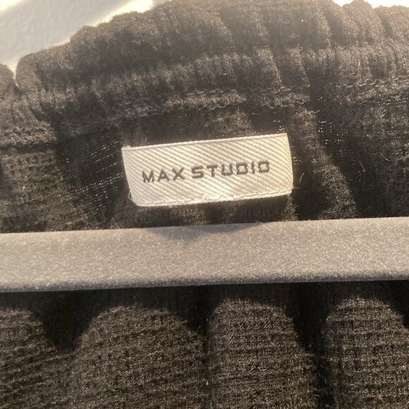 Max Studio Black Casual Peplum Sleeveless Top Tank Flowy Summer Loose Fit Sz 3x - Picture 3 of 7